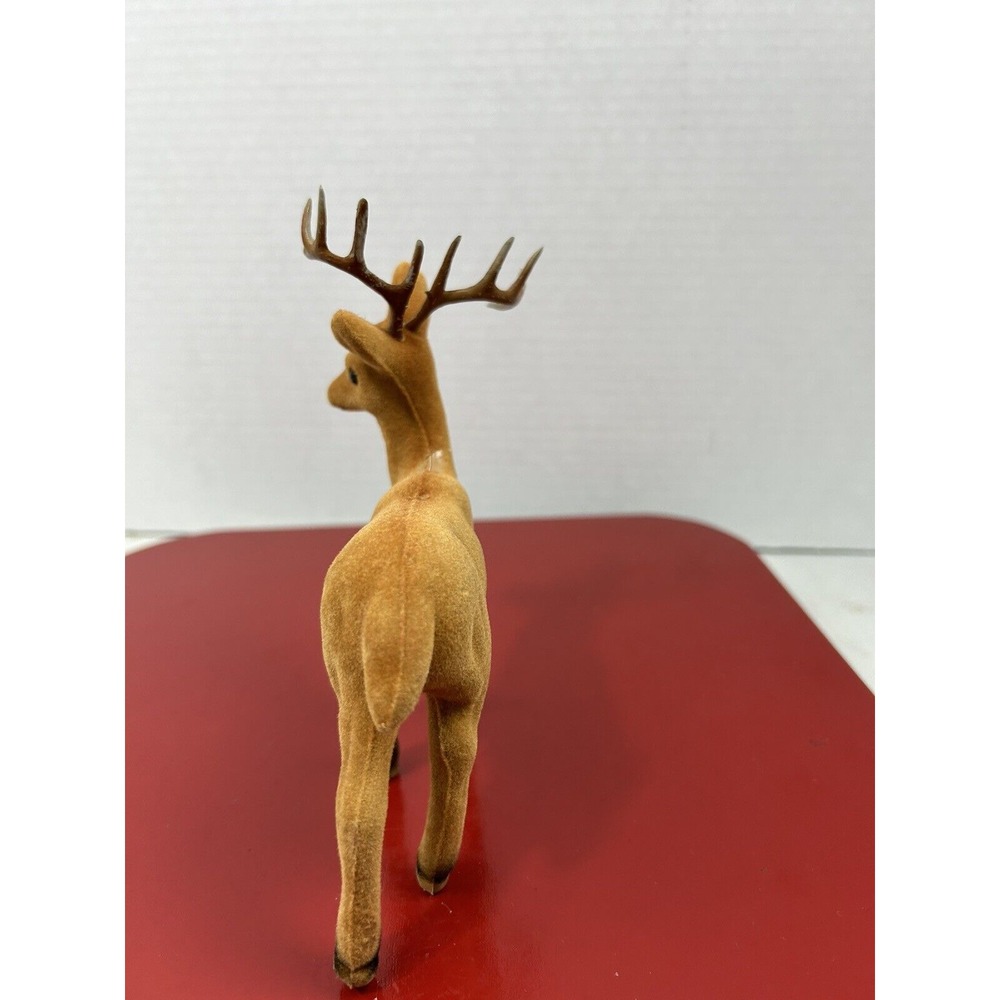 Vintage Flocked Deer Buck - Picture 7 of 12